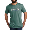 mens thrash metal espresso tee green