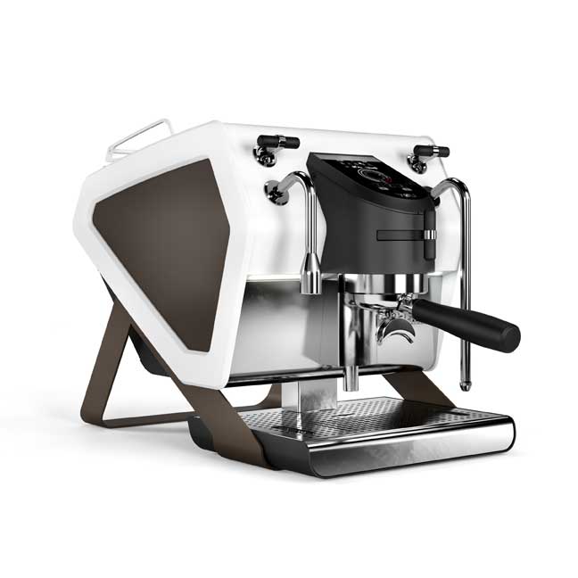 sanremo you espresso machine white and brown
