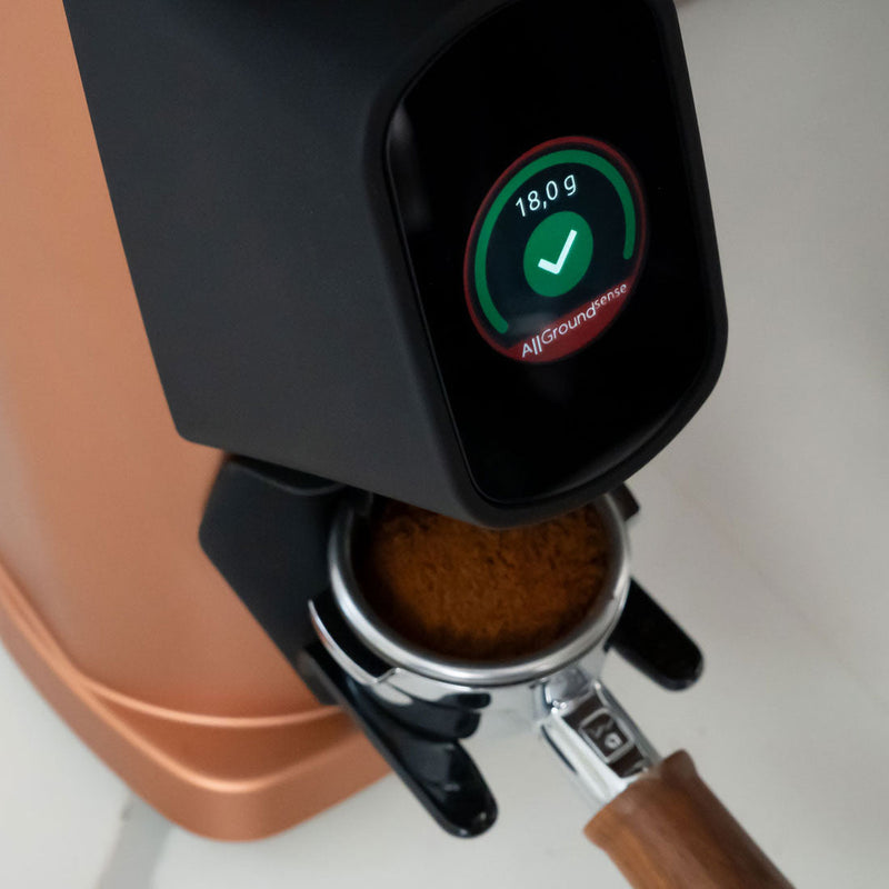 "Precision scale showcased. Elevate your coffee brewing with Espresso Parts, Allground with portafilter"