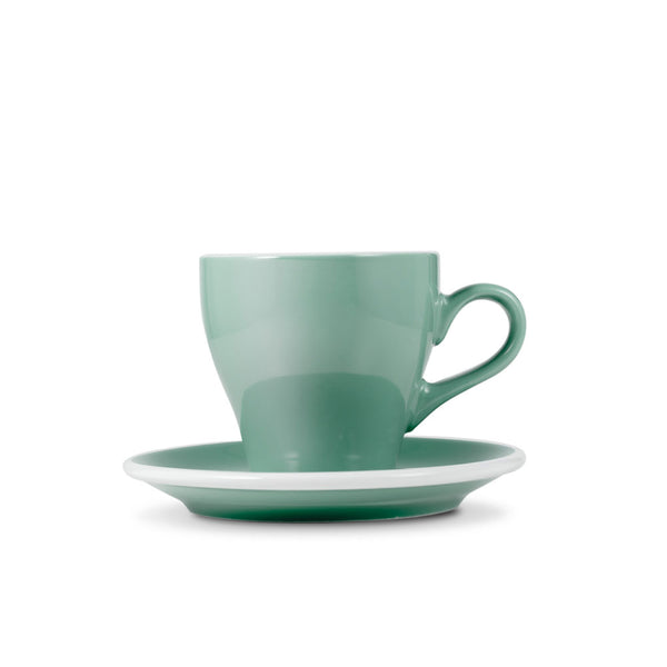 Loveramics Tulip Style Cappuccino Cup & Saucer - Mint (6oz/180ml)