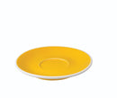 tulip shaped cappuccino cup and saucer yellow