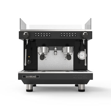 sanremo compact 2 group espresso machine black