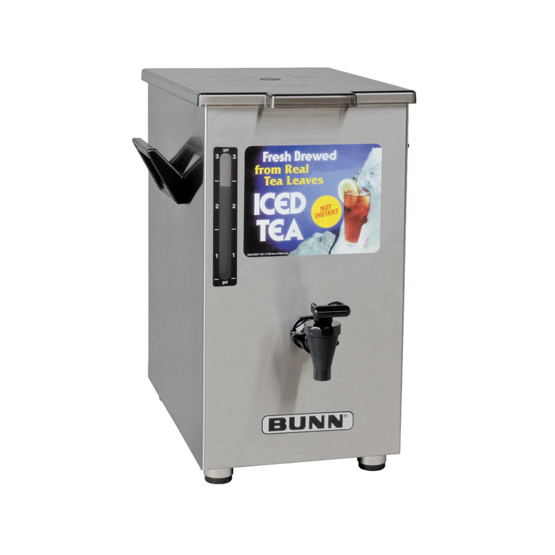 BUNN TD4 Square Iced Tea Dispenser w/ Sweet, Unsweet Handle