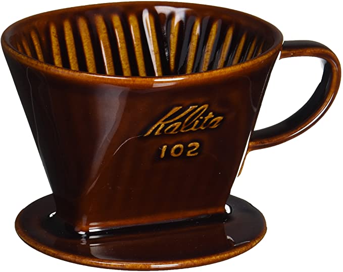 kalita style ceramic dripper 102 brown