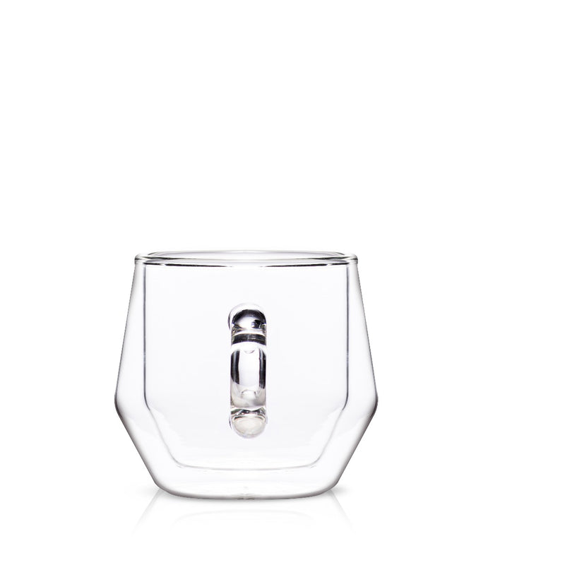 Hearth Double Wall Glass Mug (4oz/120ml) - Set of 2