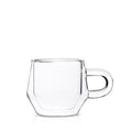 Hearth Double Wall Glass Mug (4oz/120ml) - Set of 2