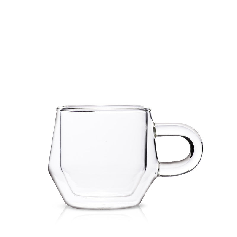 Double Wall Insulated Glass Coffee Cup 250ML/8.5 OZ Mug Latte Tea Set of 2 H