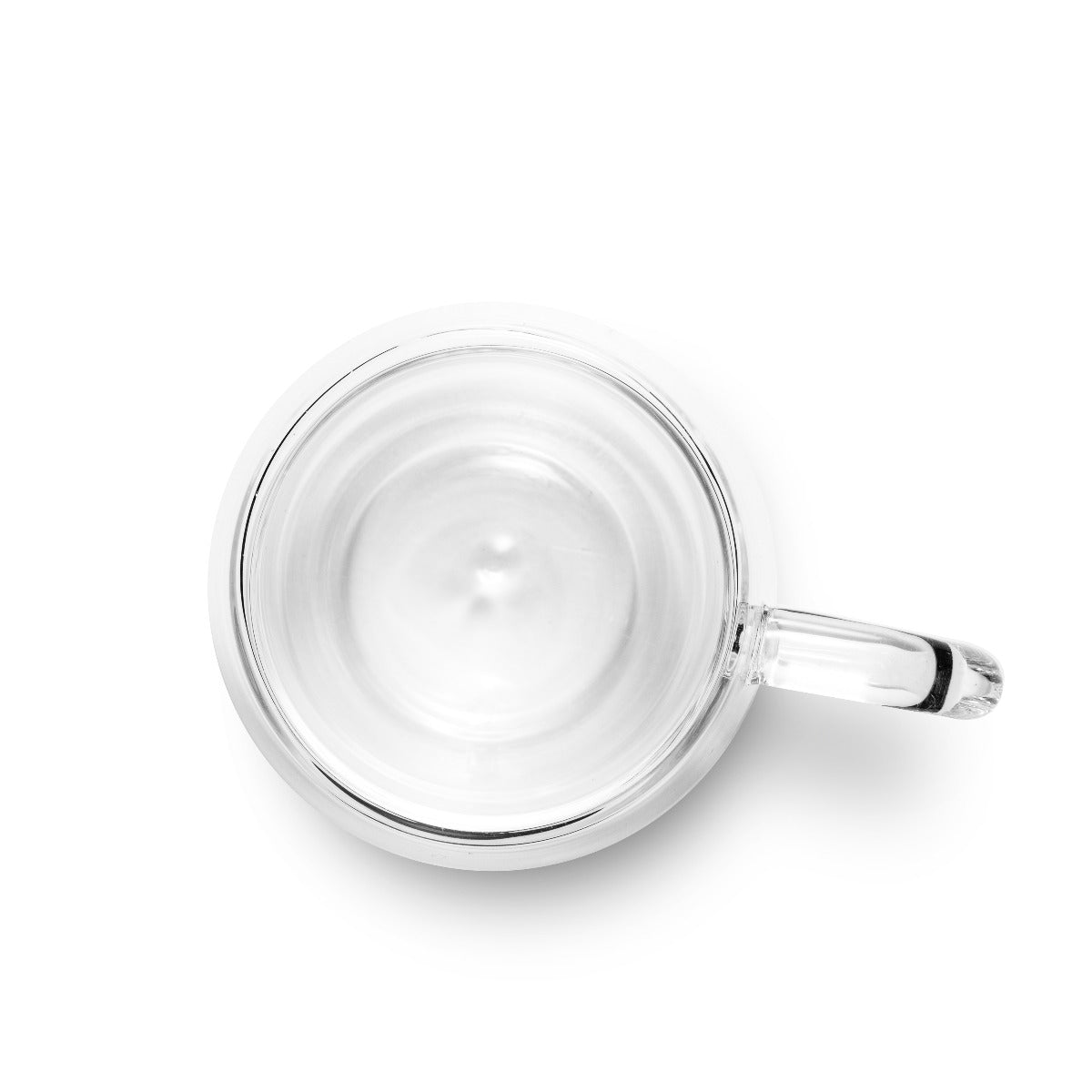 Double Walled Glass Coffee Mugs, Set of 2 Smoke / 4OZ