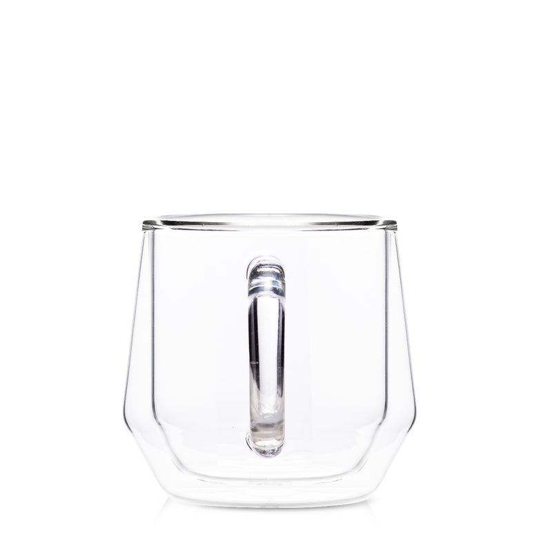 Hearth Double Wall Glass Mug (6oz/175ml) - Set of 2