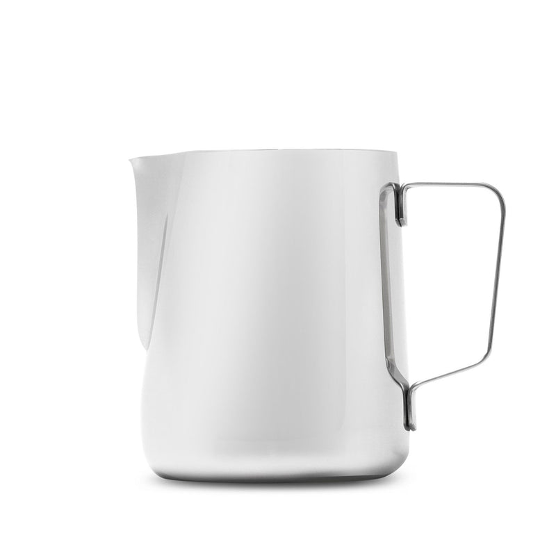 barista basics 20 ounce silver steaming pitcher