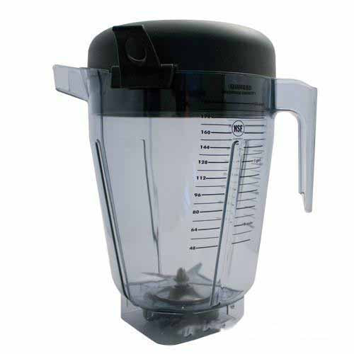 Vitamix 15899 1.5 Gallon Clear TRITAN® Copolyester Blender Jar with Lid and Wet Blade Assembly for XL Vitamix Blenders