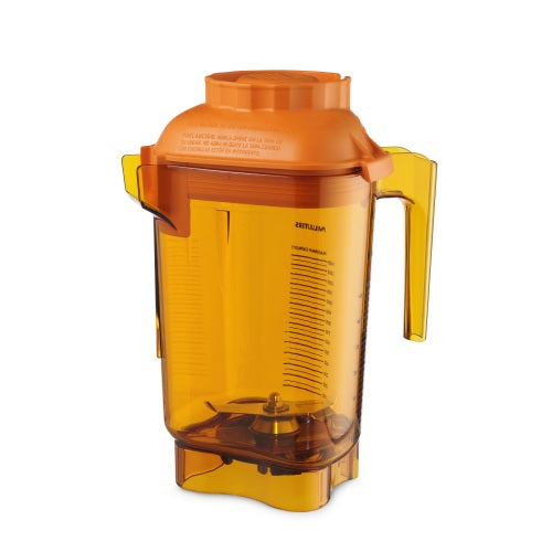 Vitamix 58990 Advance 48 oz. Orange Deluxe TRITAN® Copolyester Blender Jar with Wet Blade Assembly and Lid for Vitamix Blenders