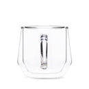 hearth 8 oz clear glass mug