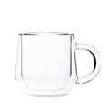 Double Wall Glass Mug (8oz/240ml) - Set of 2