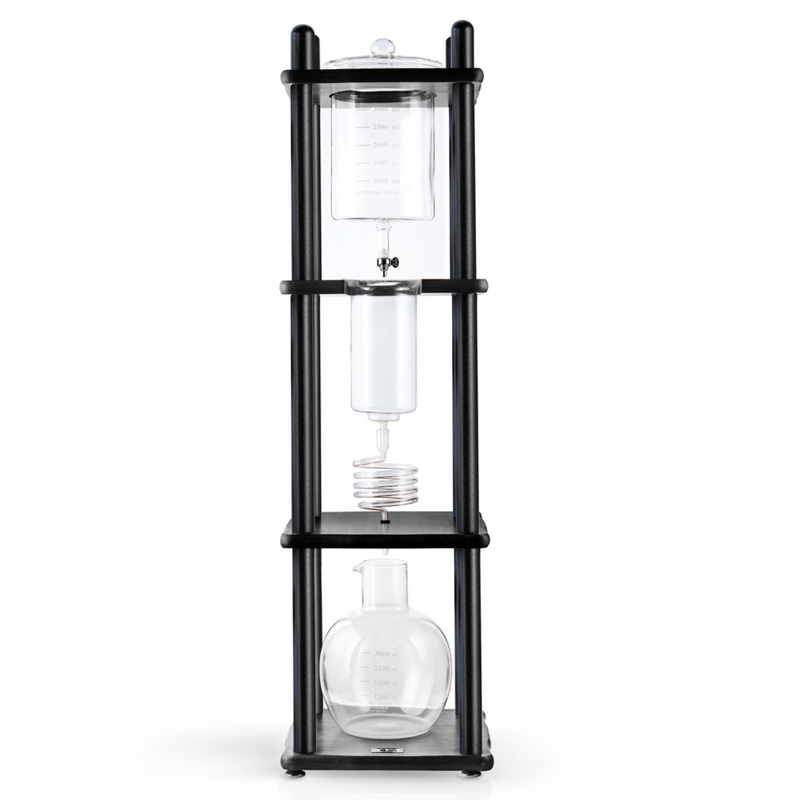 Yama 25 Cup Cold Drip Maker Straight Black Wood Frame (100oz) – Cafe Supply