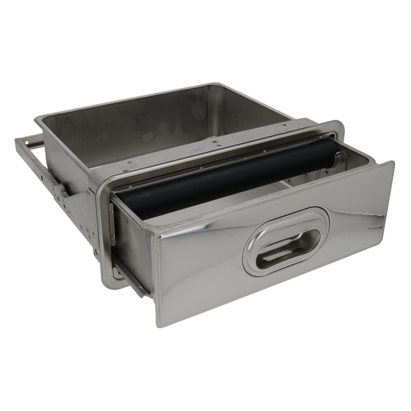 Stainless Steel Pull-out Knock Box Drawer