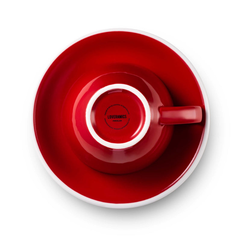 Egg Style Latte Cup & Saucer (10oz/300ml) - Set of 2