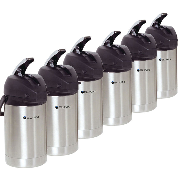 bunn 32125.0100 2.5l airpot 6 pack