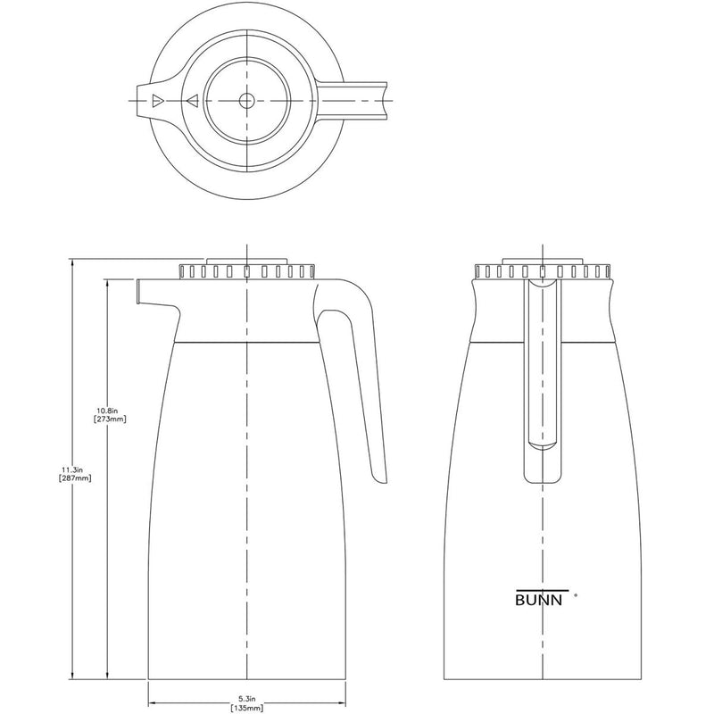 bunn 1.9 liter vaccum carafe pitcher diagram