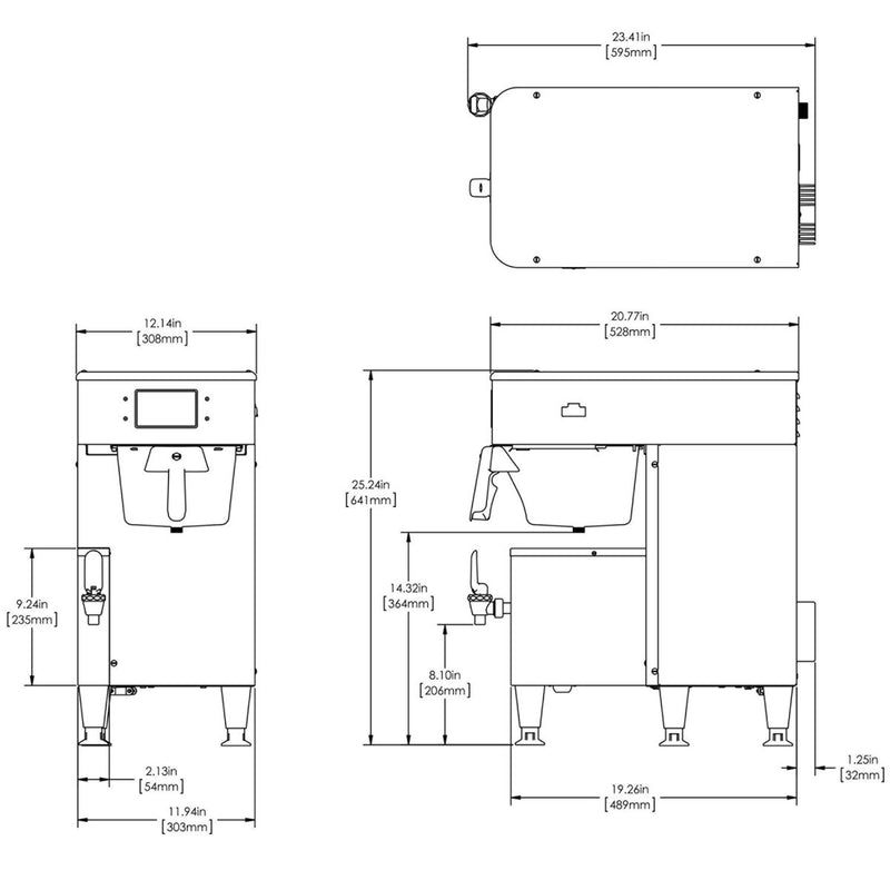 bunn icb tf 1 gallon platinum brewer preinstall