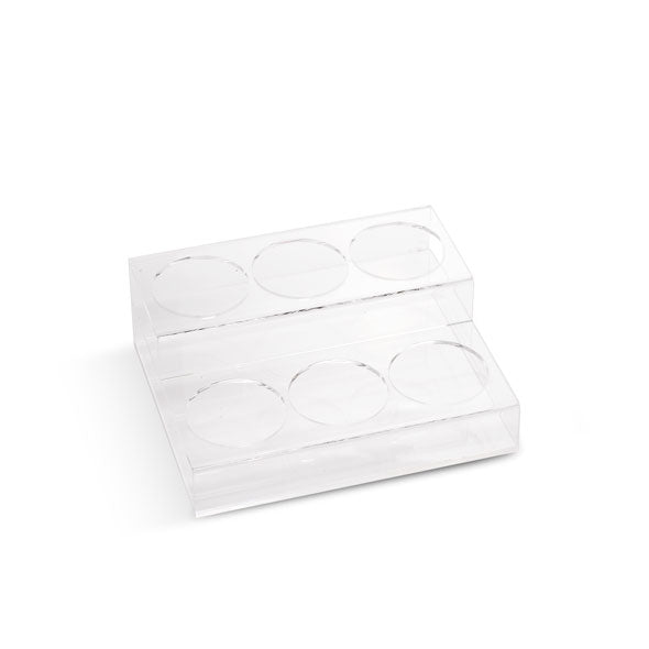 2 Tier Coffee Syrup Display Rack 6 Bottles