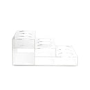 3 tier acrylic 9 bottle syrup rack