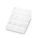 3 tier acrylic 9 bottle syrup rack