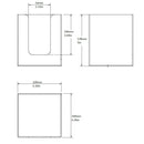 Clear acrylic coffee lid holder dimensions