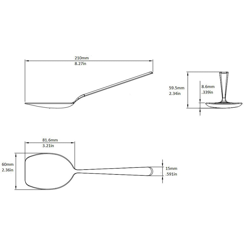 foam spoon dimensions