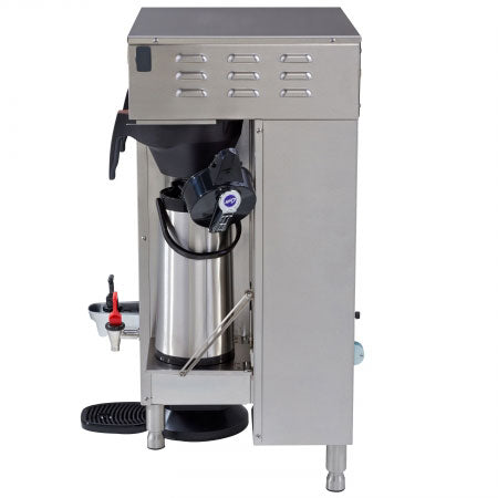 g4 twin 1.5 gallon brewer with shelf side