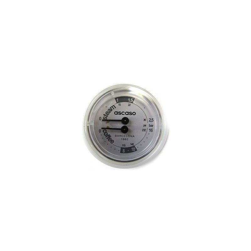 Ascaso Barista Double Scale Pressure Gauge