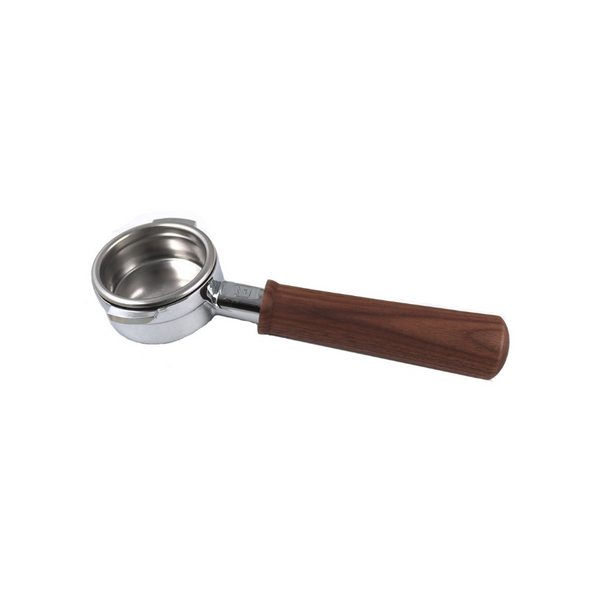 Ascaso Stainless Steel Bottomless Portafilter (Walnut)