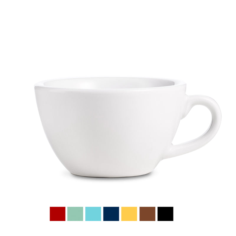 Egg Style Latte Cup & Saucer (10oz/300ml) - Set of 2