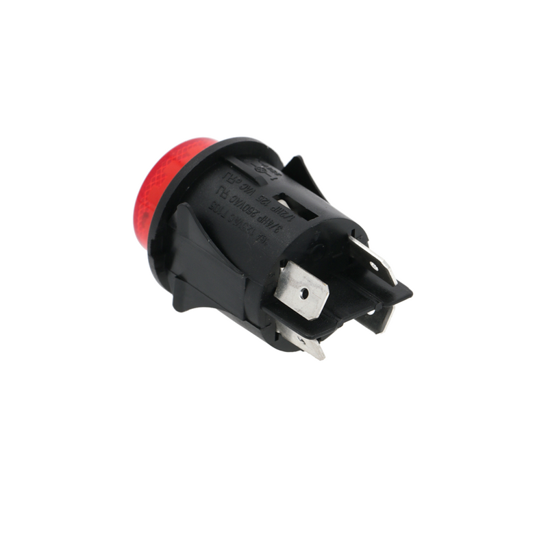 Red Round Luminous Switch