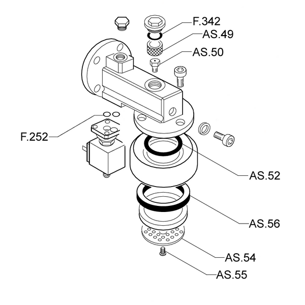 Astoria Solenoid Operated Group Head Re-build Kit