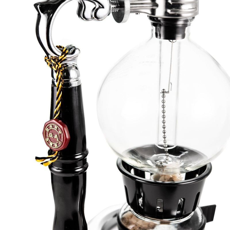 Fichiouy 5-Cup Unique Syphon Coffee Maker Tabletop Glass Vacuum Siphon  Coffee Machine 500ml Black