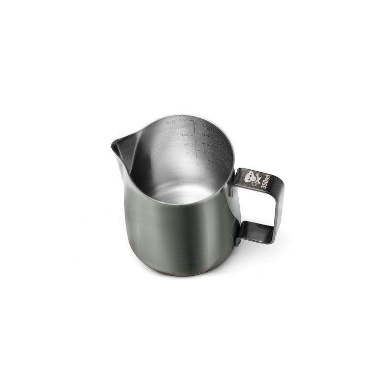 12oz stainless steel pitcher black
