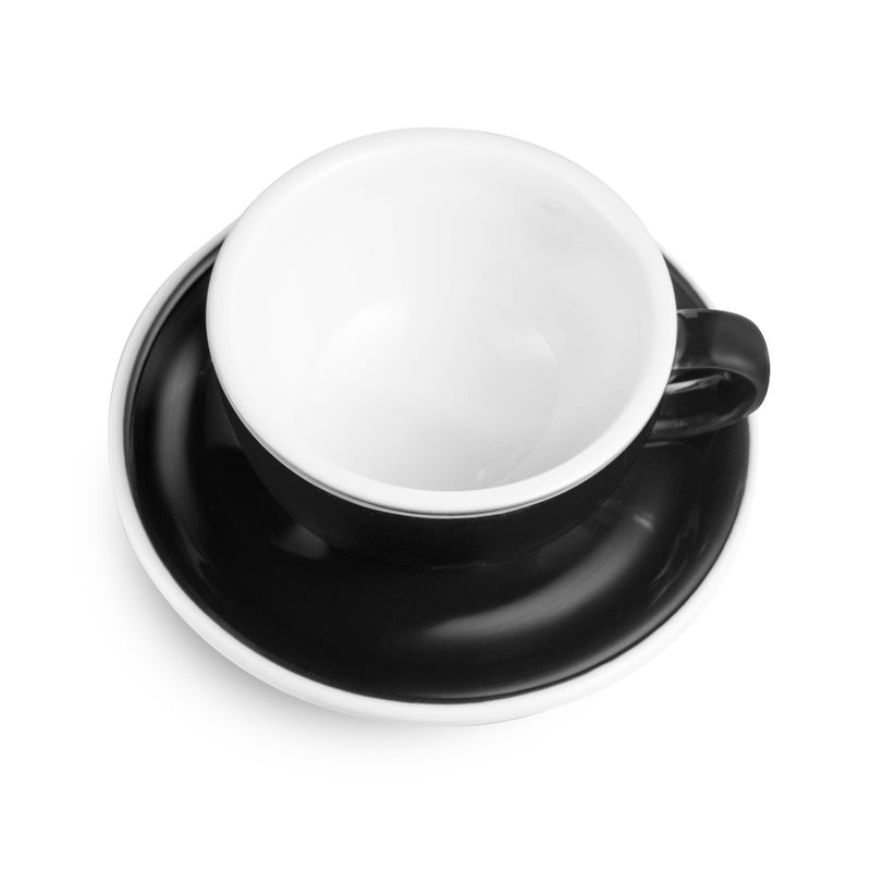 Egg Style Latte Cup & Saucer (10oz/300ml) - Set of 2