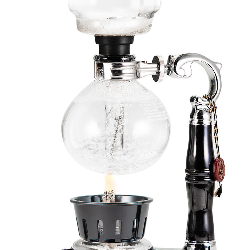 Unique 5-Cup Syphon Coffee Maker Tabletop Glass Vacuum Siphon Coffee Tea  Brewer