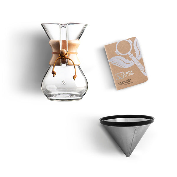Chemex Coffee Pour Over Basic Kit - 6 Cup