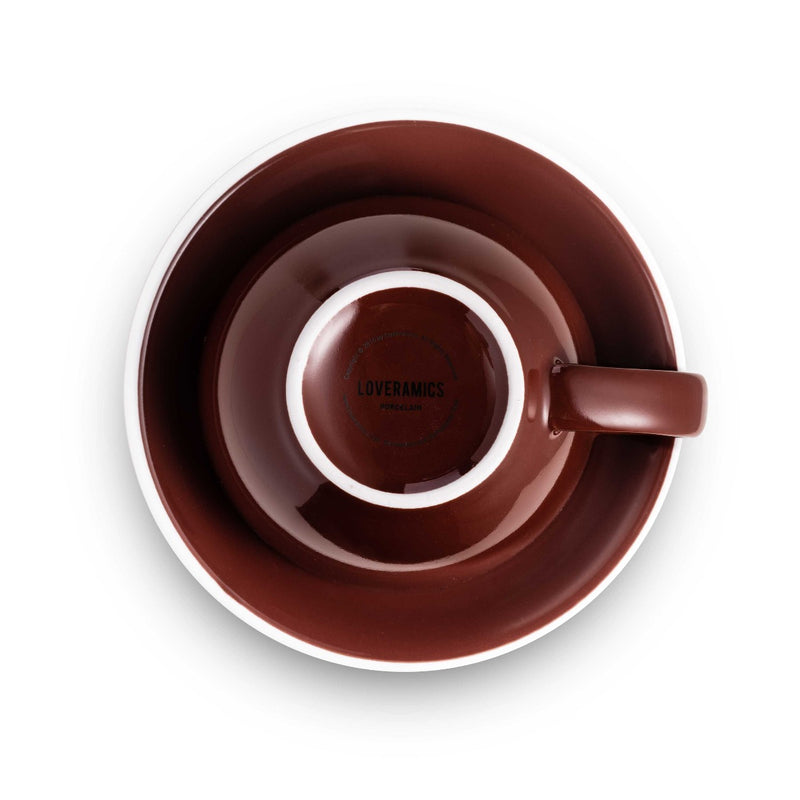 Egg Style Latte Cup & Saucer (10oz/300ml) - Set of 2