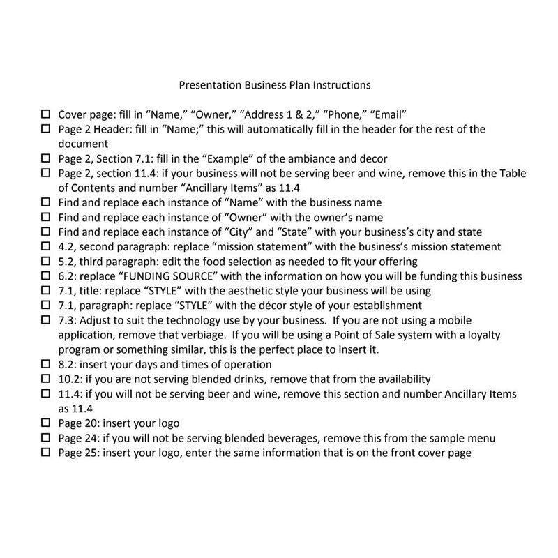 Coffee Shop Business Plan