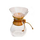 chemex classic 6 cup coffee brewer with original rawhide