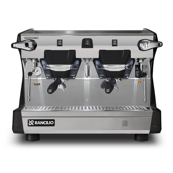 rancilio classe 5 compact 2 group black espresso machine