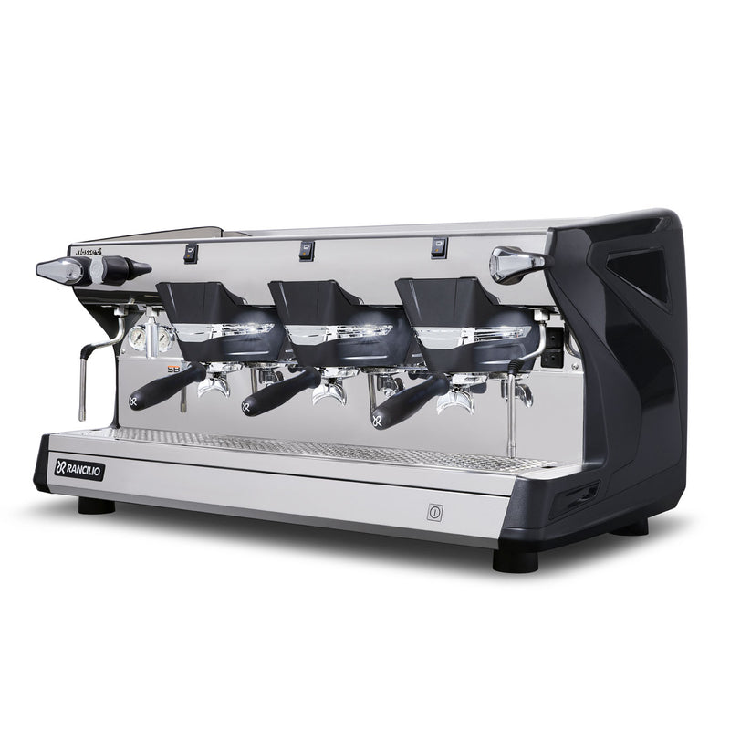 rancilio classe 5 s 3 group black espresso machine