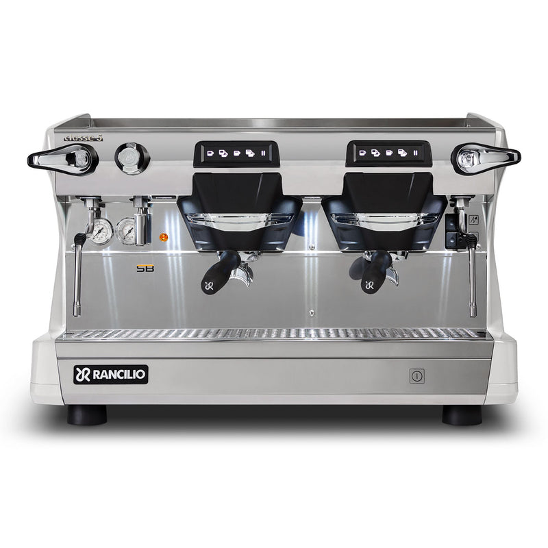 rancilio classe 5 usb 2 group white espresso machine