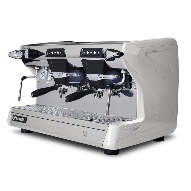 rancilio classe 5 usb 2 group white espresso machine