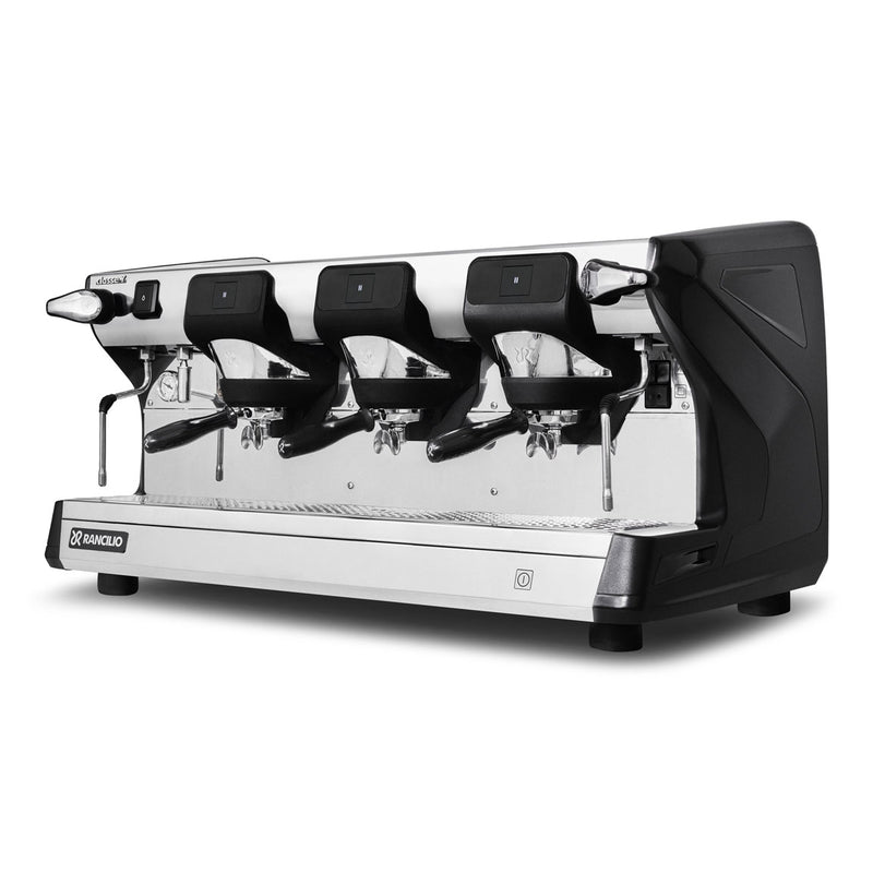 rancilio classe 7 s black 3 group espresso machine
