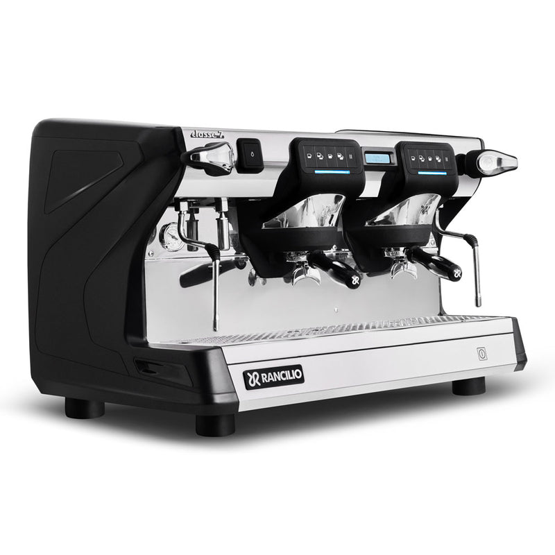 rancilio classe 7 usb 2 group black espresso machine