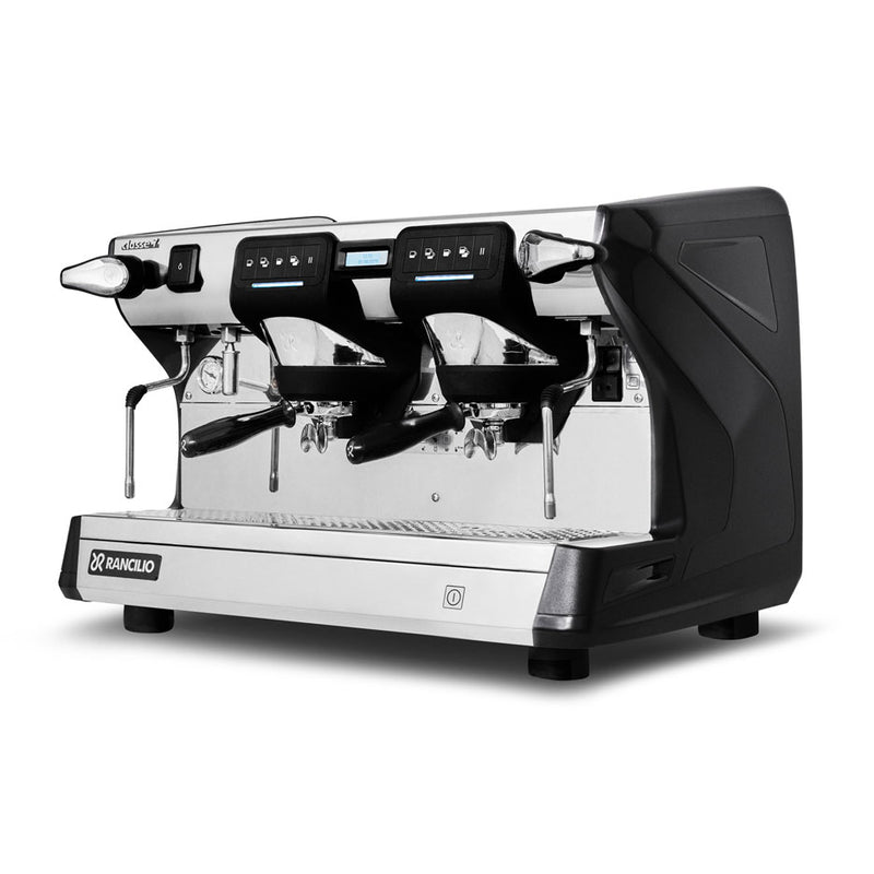 rancilio classe 7 usb 2 group black espresso machine